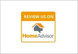 A home advisor review badge for the company